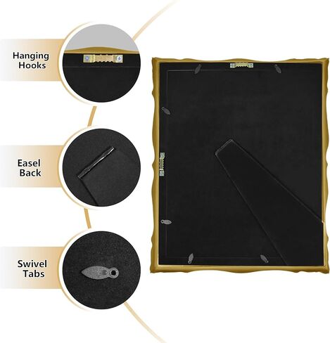 8x10 Picture Frame Blue Photo Frame with Carving Decoration Antique Picture Frames Gift Ideas in Kuwait