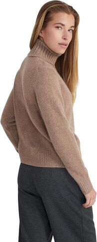 Women's 100% Cashmere Turtleneck Sweater, Regular Fit, Stylish Premium Knit Jumper for Autumn Winter in Kuwait