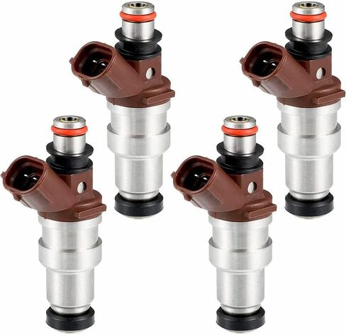 23250-75050 4Pcs Fuel Injector 2-Pins 2-Holes Compatible with 4Runner Tacoma 1996-2000 T100 1996-1998 2.7L-L4 Hilux 2001-2004 in Kuwait