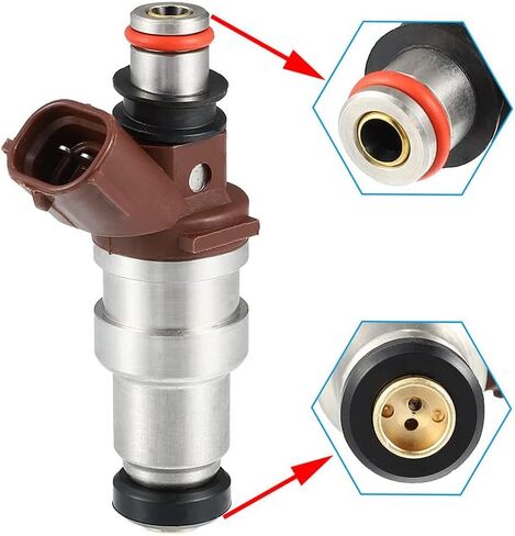 23250-75050 4Pcs Fuel Injector 2-Pins 2-Holes Compatible with 4Runner Tacoma 1996-2000 T100 1996-1998 2.7L-L4 Hilux 2001-2004 in Kuwait