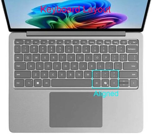 غطاء الجلد الرقيق الفائق المتوافق مع 2024 Microsoft Surface Laptop (الإصدار السابع ، Windows 11 Copilot+ PC) 13.8 "/15" شاشة لمس ، تخطيط لوحة المفاتيح الأمريكية (TPU) in Kuwait