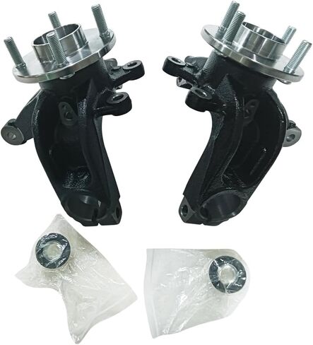 زوج من مفصل التوجيه والتعليق الأمامي ومجموعة محور العجلة لفورد فوكس 2006 2007 2008 2009 2010 2011 جانب الركاب الأيمن الأيسر يستبدل 698-406 698-407 in Kuwait