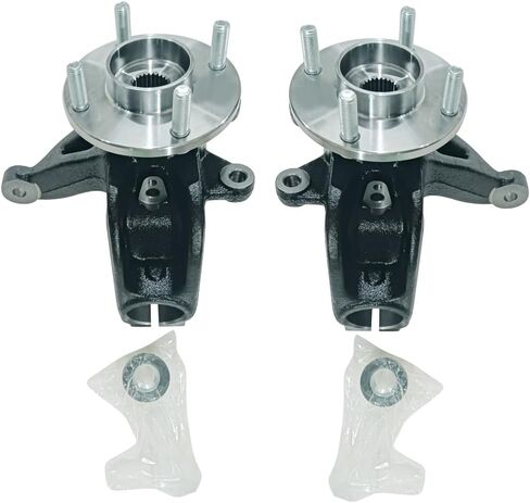 زوج من مفصل التوجيه والتعليق الأمامي ومجموعة محور العجلة لفورد فوكس 2006 2007 2008 2009 2010 2011 جانب الركاب الأيمن الأيسر يستبدل 698-406 698-407 in Kuwait