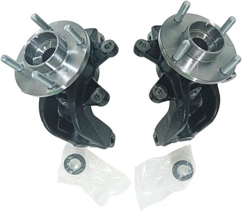 زوج من مفصل التوجيه والتعليق الأمامي ومجموعة محور العجلة لفورد فوكس 2006 2007 2008 2009 2010 2011 جانب الركاب الأيمن الأيسر يستبدل 698-406 698-407 in Kuwait