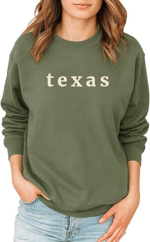 تكساس البلوز | تكساس Crewneck السترة | للجنسين لون ستار ستيت | هدية الصوف الرجعية in Kuwait