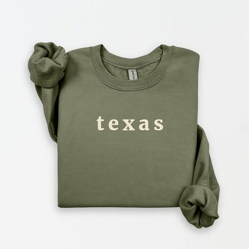 تكساس البلوز | تكساس Crewneck السترة | للجنسين لون ستار ستيت | هدية الصوف الرجعية in Kuwait