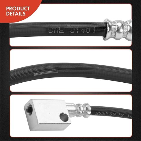 A-Premium Rear Passenger Brake Hydraulic Hose Compatible with Select Infiniti Models - 2003-2008 FX35, 2003-2008 FX45 in Saudi Arabia