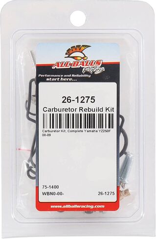 All Balls Racing Carburetor Rebuild Kit 26-1275 Compatible With/Replacement For Yamaha YZ250F 2008-2009 in Saudi Arabia