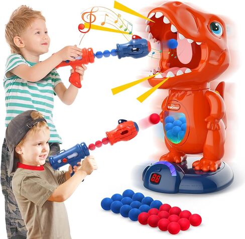 EagleStone T-Rex Dinosaur Shooting Target Game Toys with Air Power Launcher in Saudi Arabia