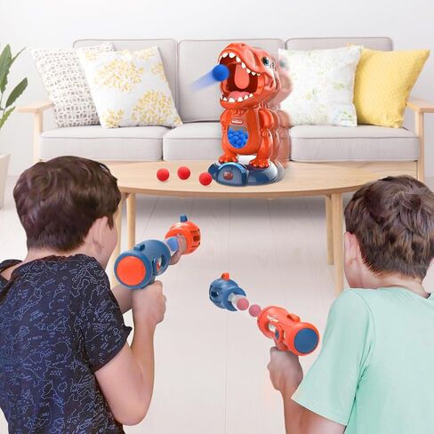 EagleStone T-Rex Dinosaur Shooting Target Game Toys with Air Power Launcher in Saudi Arabia