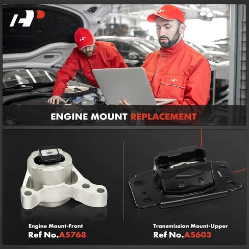A-Premium Engine Motor Mount and Transmission Mount Kit Compatible with Ford Fusion 2013 2014 2015 2016 2017 2018 2019, 1.5L 1.6L, 2-PC Set, Replace# BG9Z6038A, BG9Z6068A in Saudi Arabia