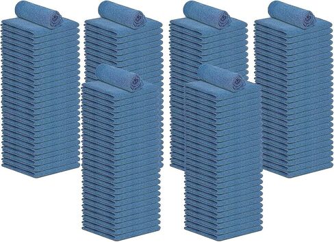 Cotton Shop Towels Red – (Pack of 150) Size 14x14 Inches Cleaning Rags – Absorbent Shop Rags and Multipurpose Cleaning Towels for Automobiles, Industries, Garage and Homes in Kuwait