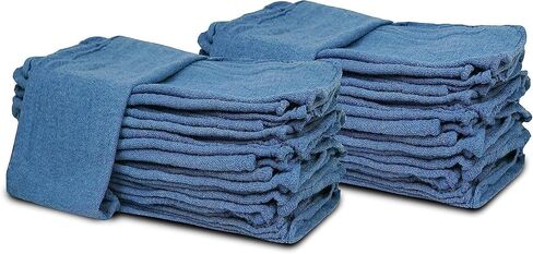Cotton Shop Towels Red – (Pack of 150) Size 14x14 Inches Cleaning Rags – Absorbent Shop Rags and Multipurpose Cleaning Towels for Automobiles, Industries, Garage and Homes in Kuwait