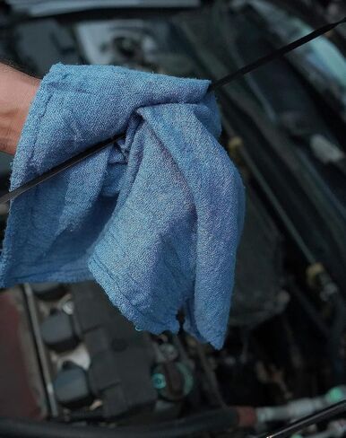 Cotton Shop Towels Red – (Pack of 150) Size 14x14 Inches Cleaning Rags – Absorbent Shop Rags and Multipurpose Cleaning Towels for Automobiles, Industries, Garage and Homes in Kuwait