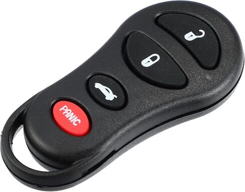 X AUTOHAUX 4 Button Replacement Key Fob Case Keyless Entry Remote Key Shell Cover for Jeep Liberty 2002-2004 for Dodge Stratus 2001-2006 with Blade No Chip in Saudi Arabia