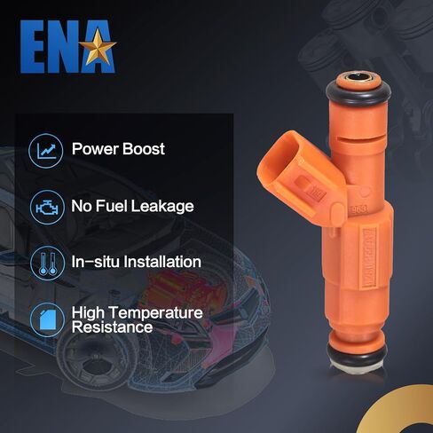 ENA 4 Holes Fuel Injectors Compatible with Lincoln Town Car Mercury Grand Marquis Ford Crown Victoria 2000 2001 2002 2003 2004 V8 4.6L Gas Set of 8 Replacement for 0280155917 in Saudi Arabia