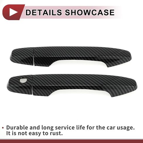1Set Car Door Handle Cover for Honda CR-V 2012-2016 Outside Black ABS in Saudi Arabia