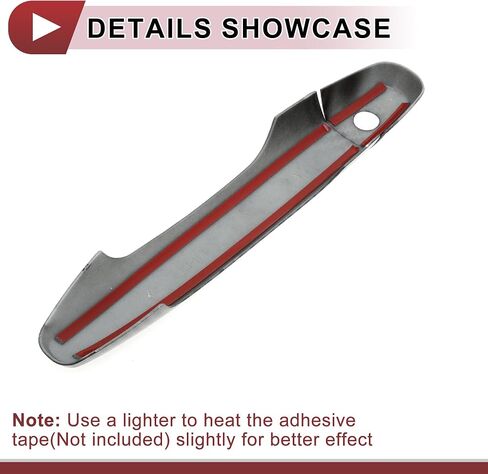 1Set Car Door Handle Cover for Honda CR-V 2012-2016 Outside Black ABS in Saudi Arabia