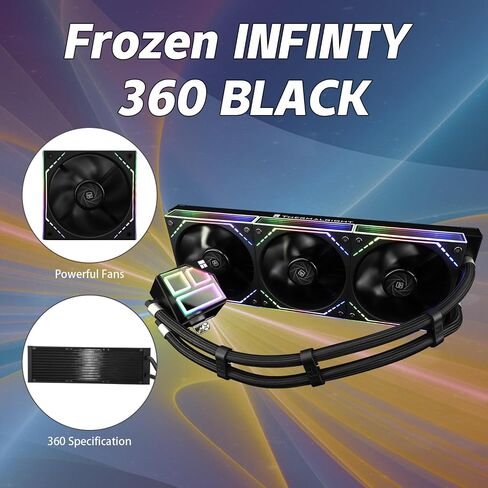 Frozen Infinity 240 BLACK CPU AIO COWNER ، TL-M12*2 PWM FOR in Kuwait