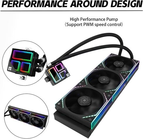 Frozen Infinity 240 BLACK CPU AIO COWNER ، TL-M12*2 PWM FOR in Kuwait