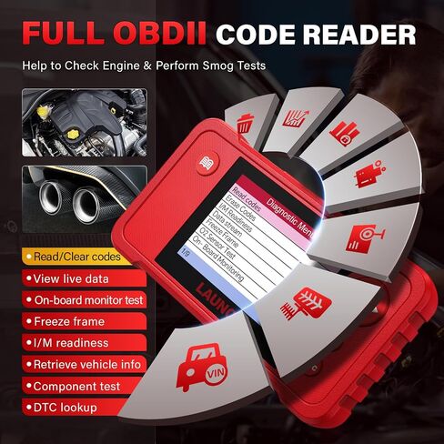 LAUNCH Creader VII+ Automotive OBD2 Scanner Diagnostic Scan Tool Check ABS SRS Transmission and Engine Code Reader in Saudi Arabia