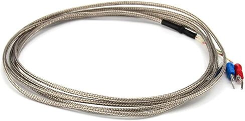 Thermocouple Thread Type K 1~10M Probe Type Shielded Braide Wire Thermocouple Temperature Sensor for Temperature Controller(K Type 5 M) in Saudi Arabia