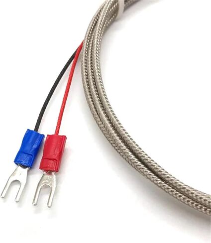 Thermocouple Thread Type K 1~10M Probe Type Shielded Braide Wire Thermocouple Temperature Sensor for Temperature Controller(K Type 5 M) in Saudi Arabia