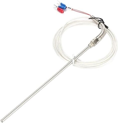WZPT-03 PT100 1M M8 Type with 1m Wire Cable 50mm/100/150/200 Probe Thermocouple Temperature Sensor for Temp Controller(PT100 1M M8 100mm) in Saudi Arabia