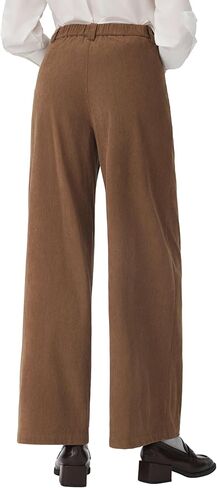 بنطال CIDER نسائي واسع الساق بخصر متوسط ​​كاجوال أنيق in Kuwait