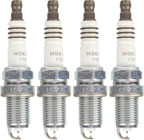 NGK Set of 4 Ruthenium HX Plugs FR6AHX-S for Acura BMW Honda Lexus Nissan in Saudi Arabia