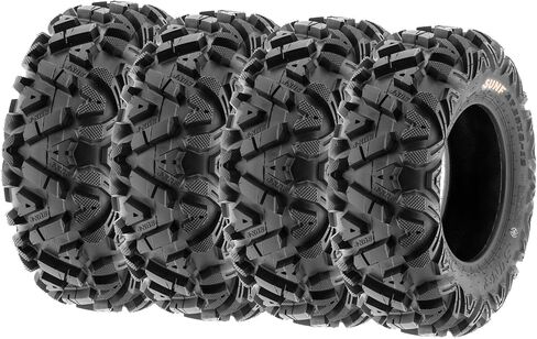 SunF A033 Power.I 25x8-12 ATV UTV Tire All-Terrain Off-Road 205/80-12, 6 Ply Tubeless, Set of 4 in Saudi Arabia