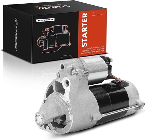 A-Premium Starter Motor Compatible with Ram 1500 2011-2012 & Dodge Ram 1500/Dakota 2006-2010, Durango 2006-2009 & Mitsubishi Raider 06-09, 3.7L 4.7L, 12V 1.1KW 9-Teeth Clockwise, Replace# 04801256AA in Saudi Arabia