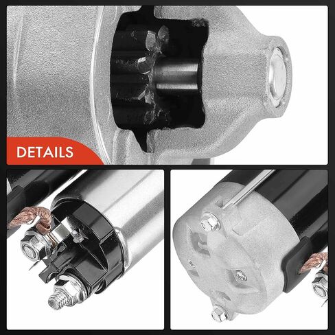 A-Premium Starter Motor Compatible with Ram 1500 2011-2012 & Dodge Ram 1500/Dakota 2006-2010, Durango 2006-2009 & Mitsubishi Raider 06-09, 3.7L 4.7L, 12V 1.1KW 9-Teeth Clockwise, Replace# 04801256AA in Saudi Arabia
