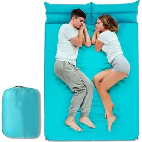 وسادة نوم مزدوجة للتخييم من ييران، نفخ ذاتي، مرتبة تخييم هوائية مقاومة للماء، عبوتين، أزرق in Kuwait