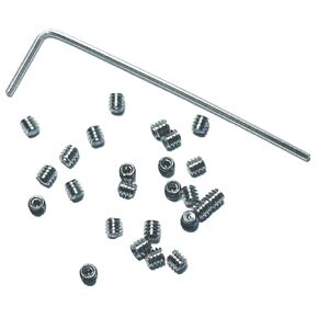 ZDingTech 25pcs #2-56 x 3/32" Set Screws 304 Stainless Steel Allen Head Hex Hexagon Socket Set Screws with 0.035 Allen Wrench,Set Grub Screws Hex Allen Head Socket Set Screws.(3/32" Length)