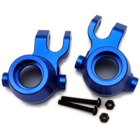 Aluminum Front Steering Blocks Knuckle Arm Blue for Traxxas 1/8 Sledge 9537