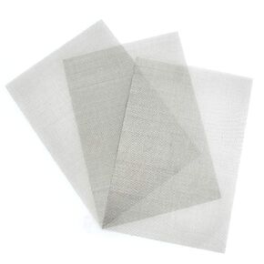 3 Pcs Stainless Steel Woven Wire 10 Mesh - 12" x 8"(30x21cm) Garden Fence Mesh Window Screens Net Cabinets Mesh Replacement