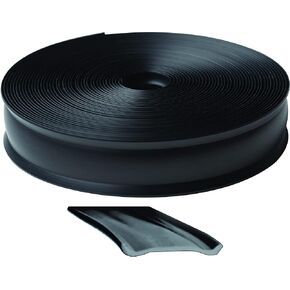 RV Designer E369, Heavy Duty Vinyl Insert Trim, 1 inch Wide, 25 foot Roll, Black