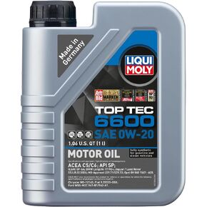 Liqui Moly Top Tec 6600 SAE 0W-20 | 1 L | Synthesis Technology Motor Oil | SKU: 22044