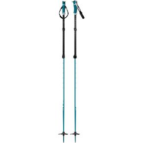 G3 GENUINE GUIDE GEAR VIA Aluminum Ski Poles, Tough Adjustable Two Piece ski Pole, Ergonomic Dual Density Grips, QuickFlick Utility tab, Removable Backcountry Strap, Pair