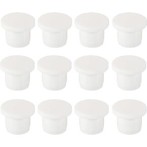 MECCANIXITY Silicone Rubber Hole Plug Soft Flexible Stopper for 9-10mm Hole White 18 Pieces