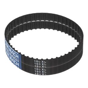 uxcell 2pcs 142XL 037 Timing Belt 71 Teeth Rubber Geared Cogged Belt, 0.37" Width, 0.20" Pitch Mechanical Replacement Belts