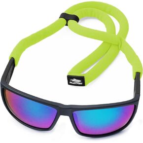 Pilotfish Floating Sunglasses Strap, Adjustable, Waterproof, High Visibility, Neoprene Holder for Men & Women