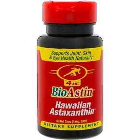 BioAstin Hawaiian Astaxanthin Antioxidant 4 MG (60 Gel Capsules)