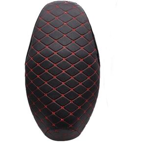 3D Leather Motorcycle Seat Cover Motorcycle Scooter Seat Cover Anti-Slip Cushion Waterproof Breathable Fashion Motorcycle Seat Cushion Protector (Brown XXL)