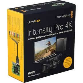 Blackmagic Design Intensity Pro 4K Capture & Playback Input/Output Card, Ultra HD at 30fps and 1080p at 60fps