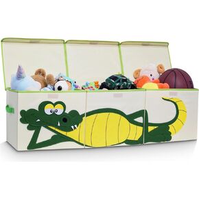 ASKETAM Large Dog Toy Box Cute Toy Storage Bin with Lid Toy Chest Room Decor Organizer Basket (Sausage Dog)