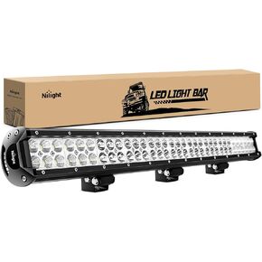 Nilight - 60009C-A 31" 198W Led Light Bar Flood Spot Combo Off Road Work Light Driving Fog Lights for SUV Boat 4x4 Jeep Lamp,2 Years Warranty