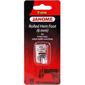 Janome Rolled Hem Foot (6mm) for 9mm Max Stitch Width Machines