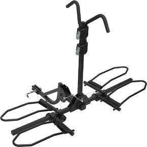 BV Bike Bicycle Hitch Mount Rack Carrier for Car Truck SUV for Standard Bikes, E-Bike, Fat Tire Bikes - Tray Style Smart Tilting Design (E-Bike/Fat Tire 2 Bike)